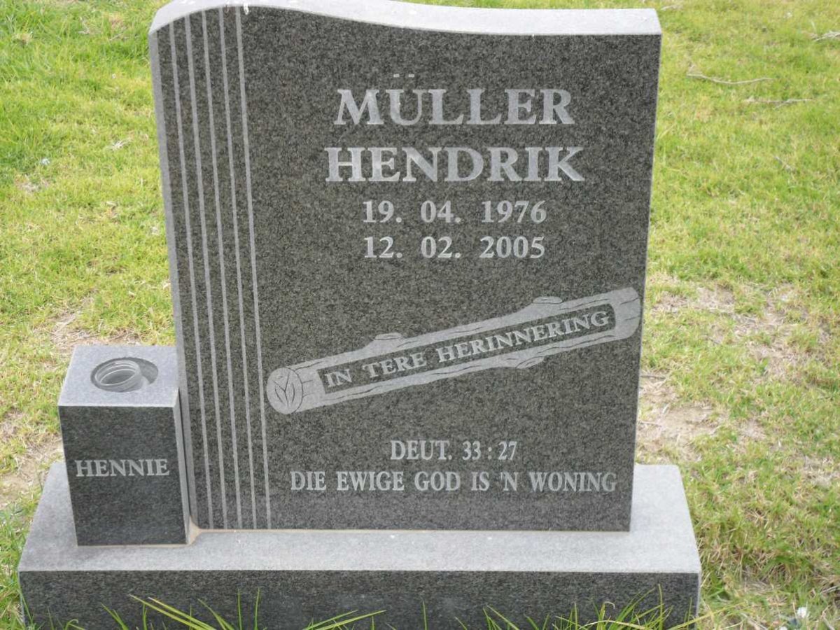 MÜLLER Hendrik 1976-2005