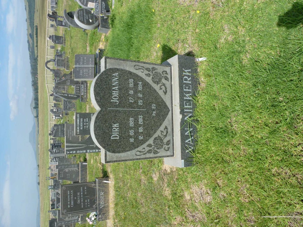 NIEKERK Dirk, van 1929-2013 &amp; Johanna 1930-1994