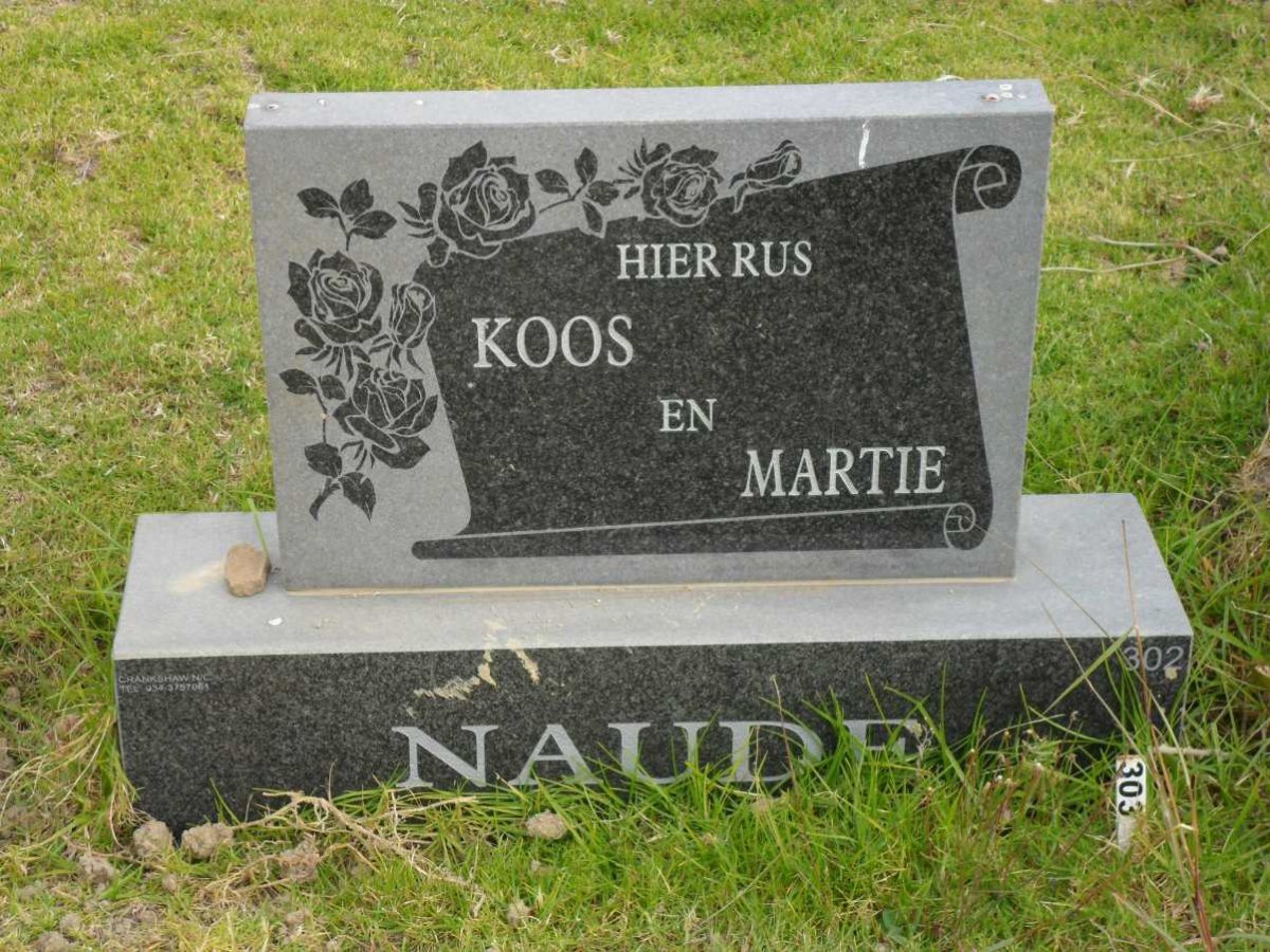 NAUDE Koos &amp; Martie
