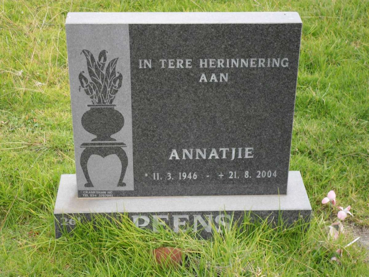 PEENS Annatjie 1946-2004