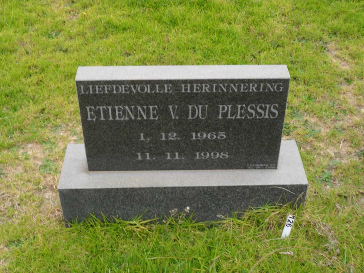 PLESSIS Etienne V., du 1965-1998