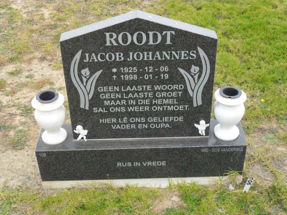 ROODT Jacob Johannes 1925-1998
