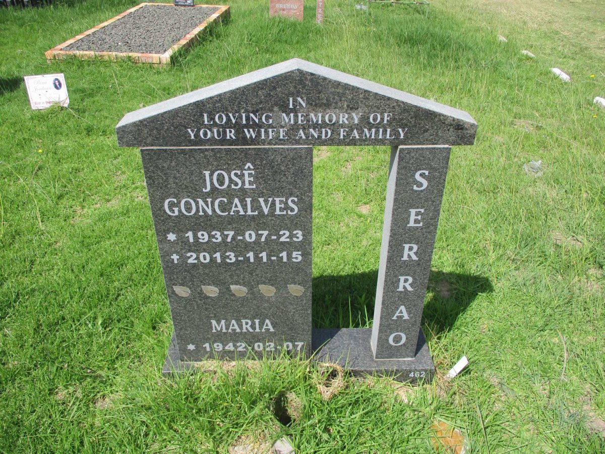 SERRAO Jose Goncalves 1937-2013 &amp; Maria 1942-