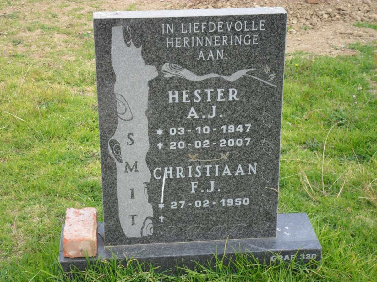 SMIT Christiaan F.J. 1950- &amp; Hester A.J. 1947-2007