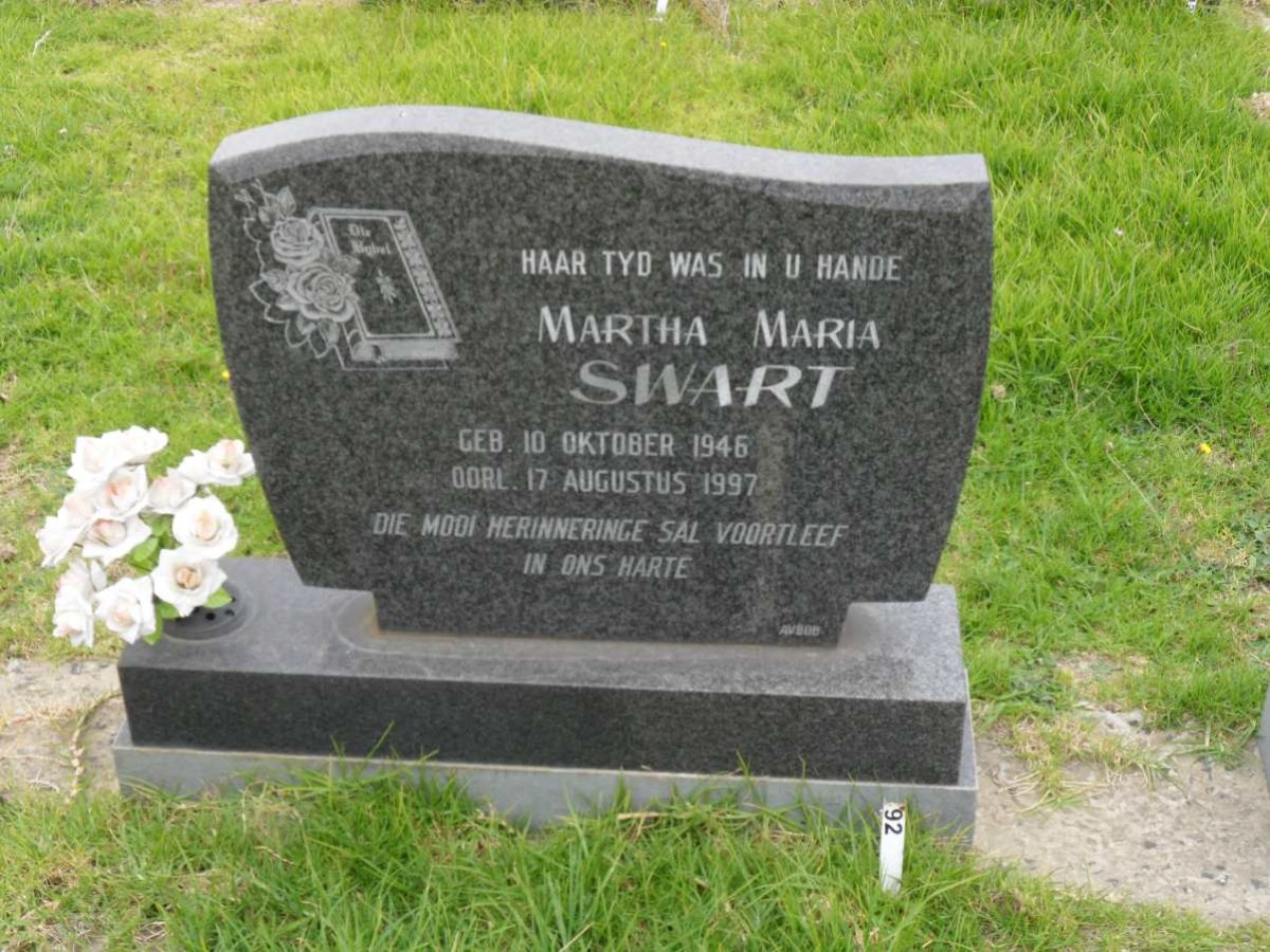 SWART Martha Maria 1946-1997