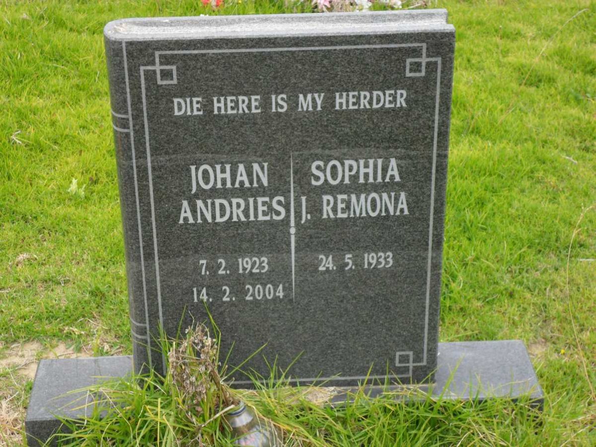 ? Johan Andries 1923-2004 &amp; Sophia J. Remona 1933-