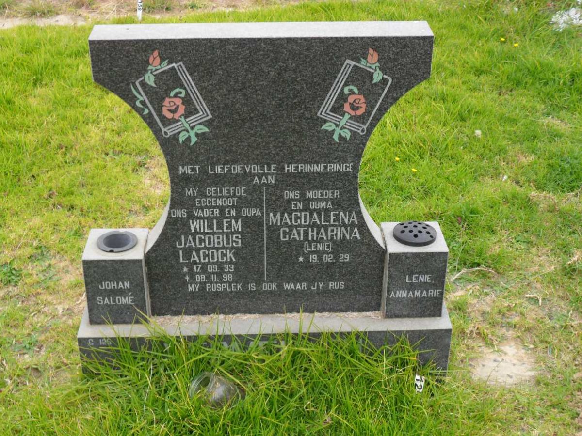 ? Willem Jacobus Lacock 1933-1998 &amp; Magdalena Catharina 1929-