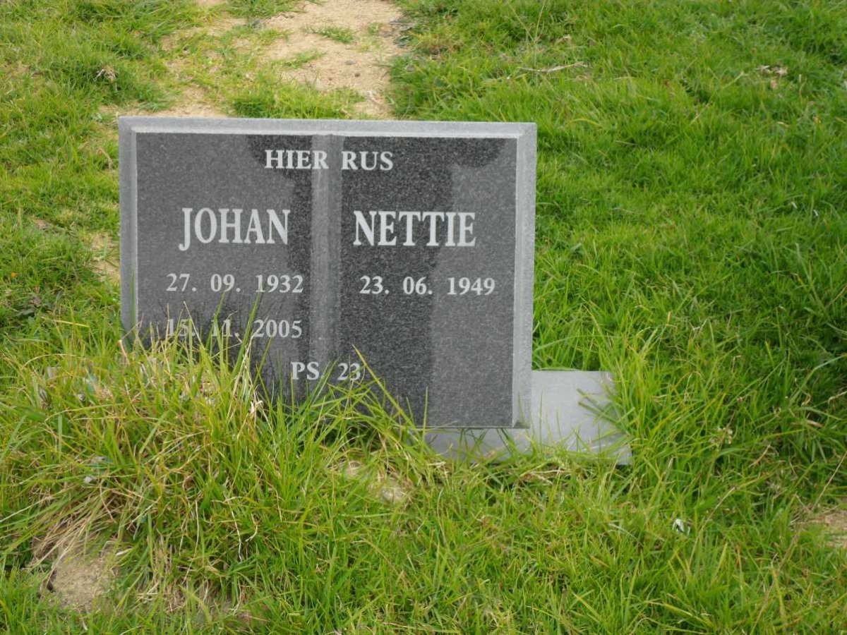 ? Johan 1932-2005 &amp; Nettie 1949-