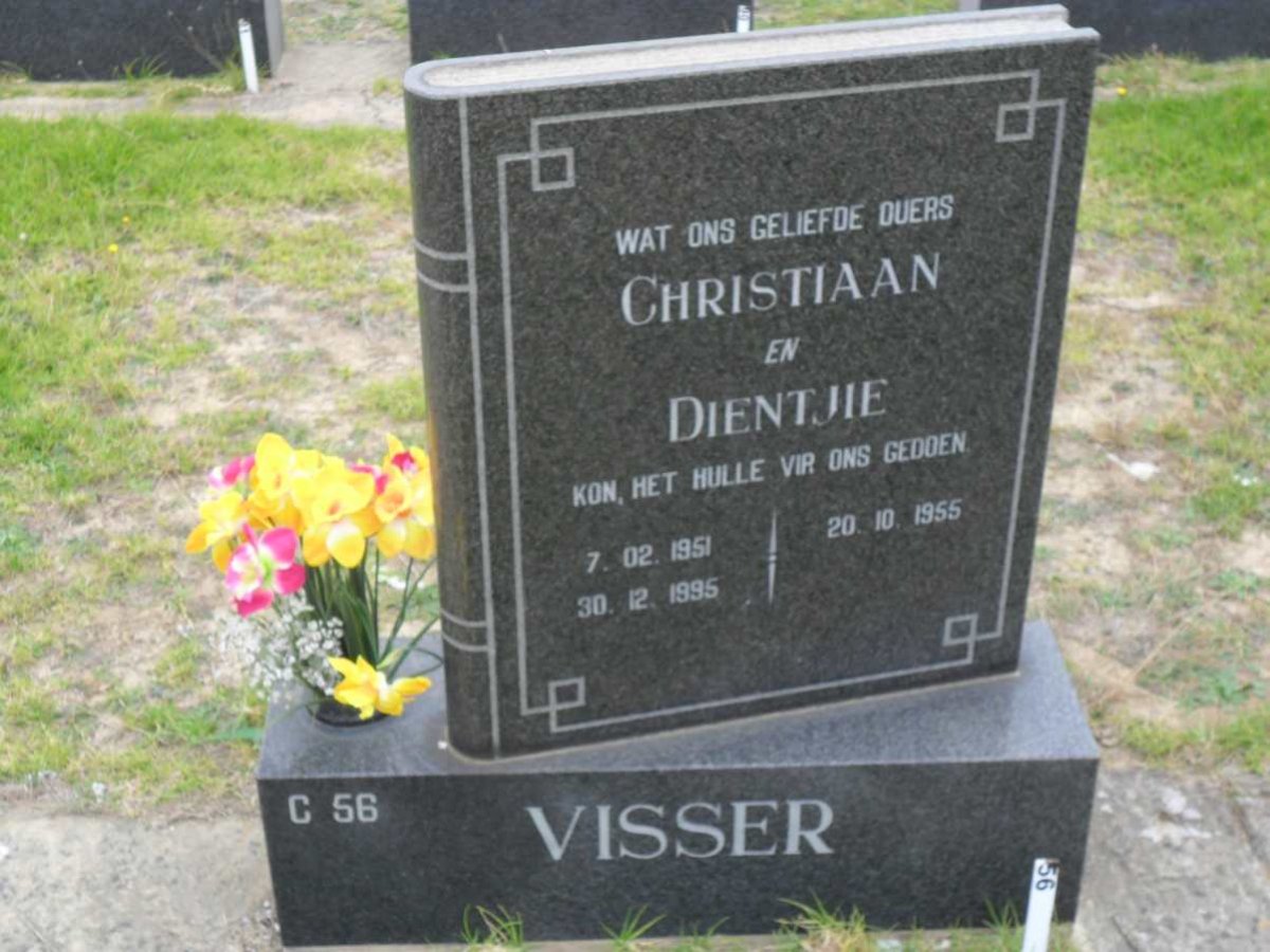 VISSER Christiaan 1951-1995 &amp; Dientjie 1955-