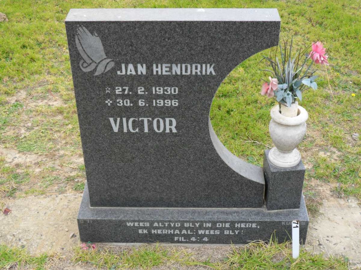 VICTOR Jan Hendrik 1930-1996