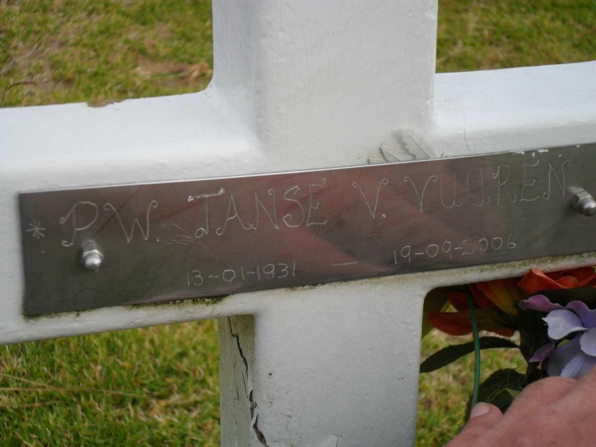 VUUREN P.W., Janse v. 1931-2006