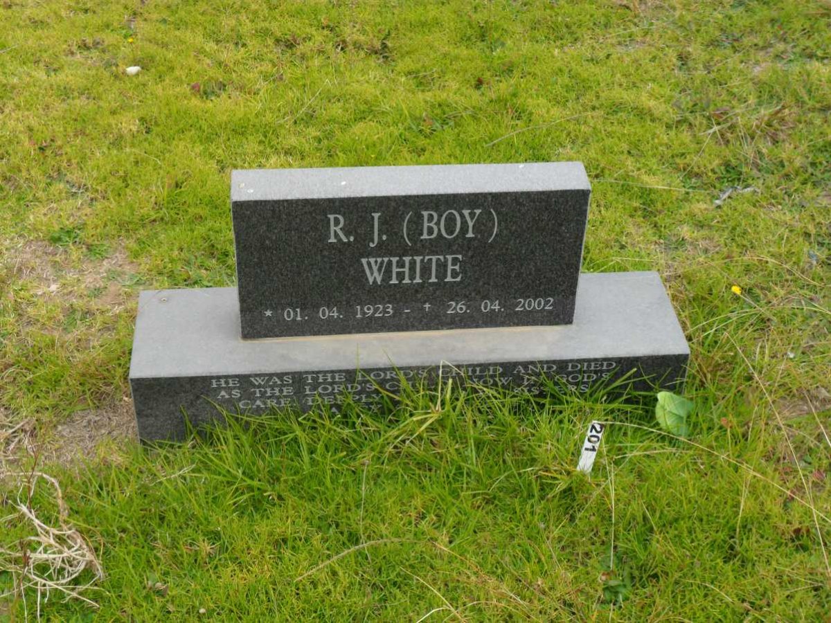 WHITE R.J. 1923-2002