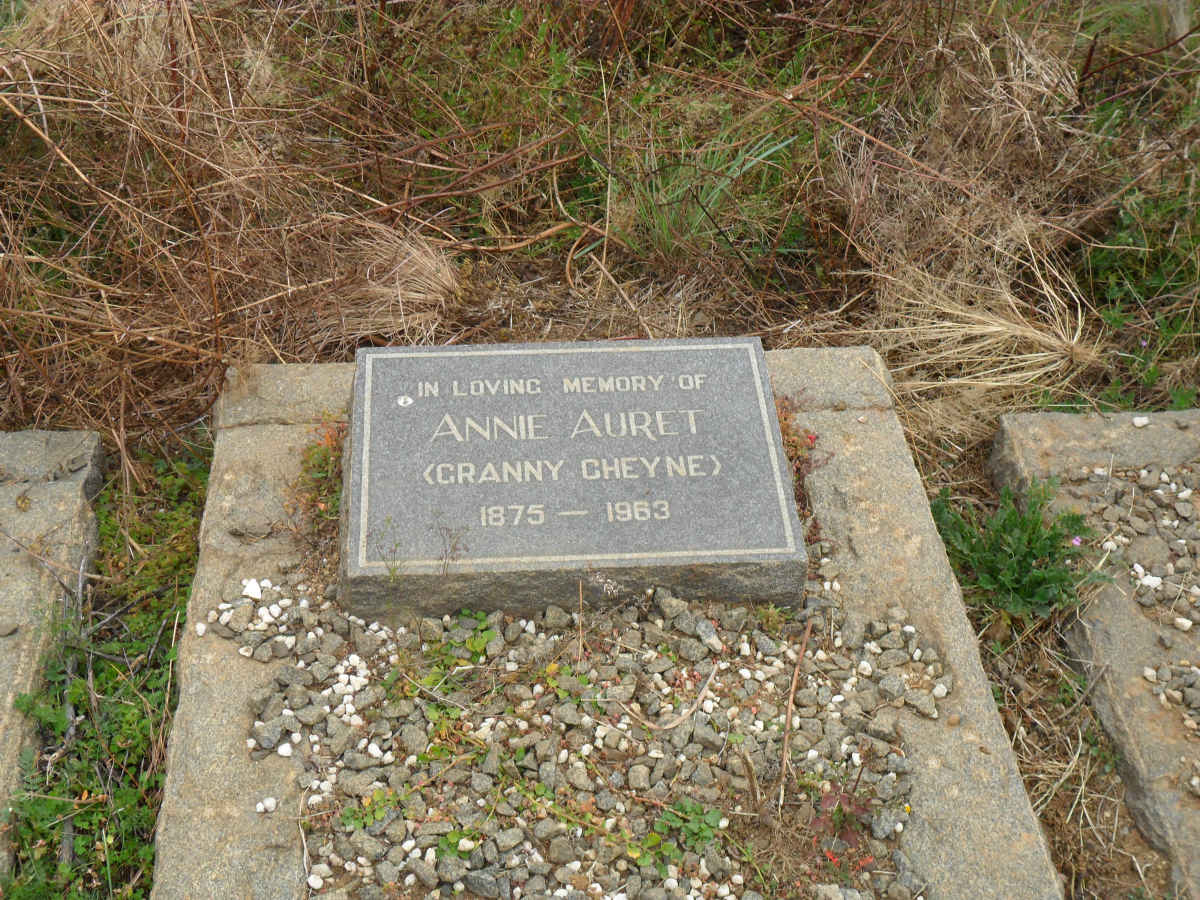 AURET Annie formerly CHEYNE 1875-1963