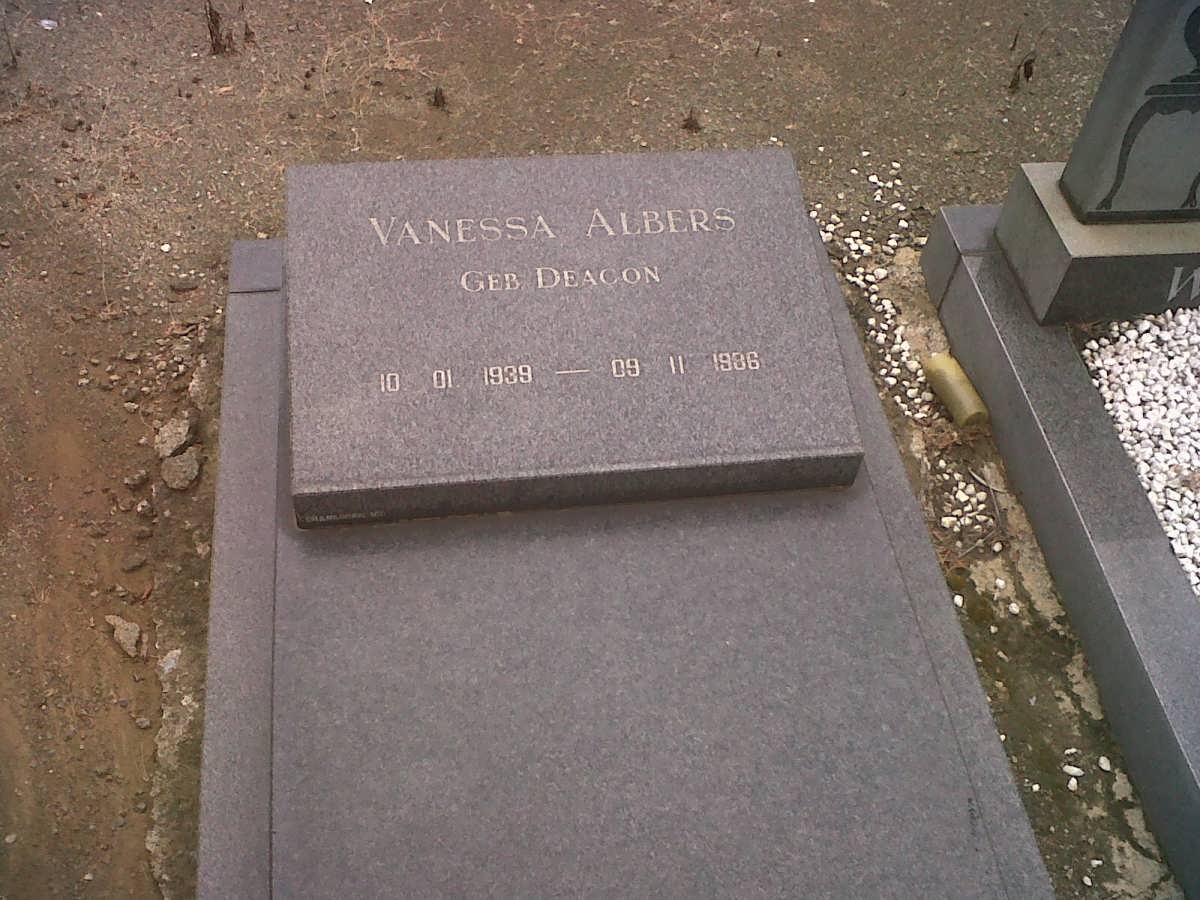 ALBERS Vanessa nee DEACON 1939-1986