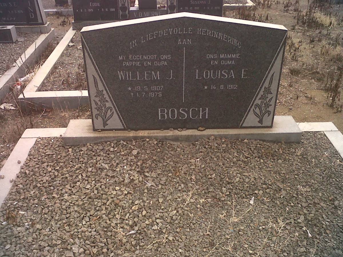 BOSCH Willem J. 1907-1975 &amp; Louisa E. 1912-