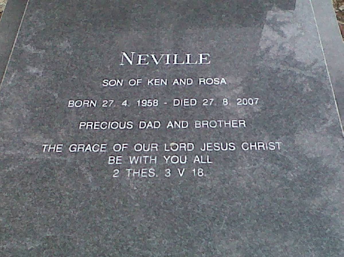 BRAES Neville, Meikle 1958-2007