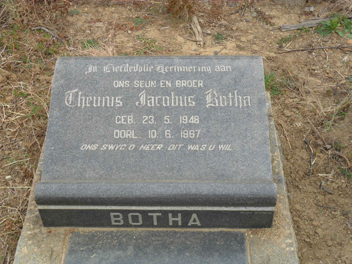 BOTHA Theunis Jacobus 1948-1967