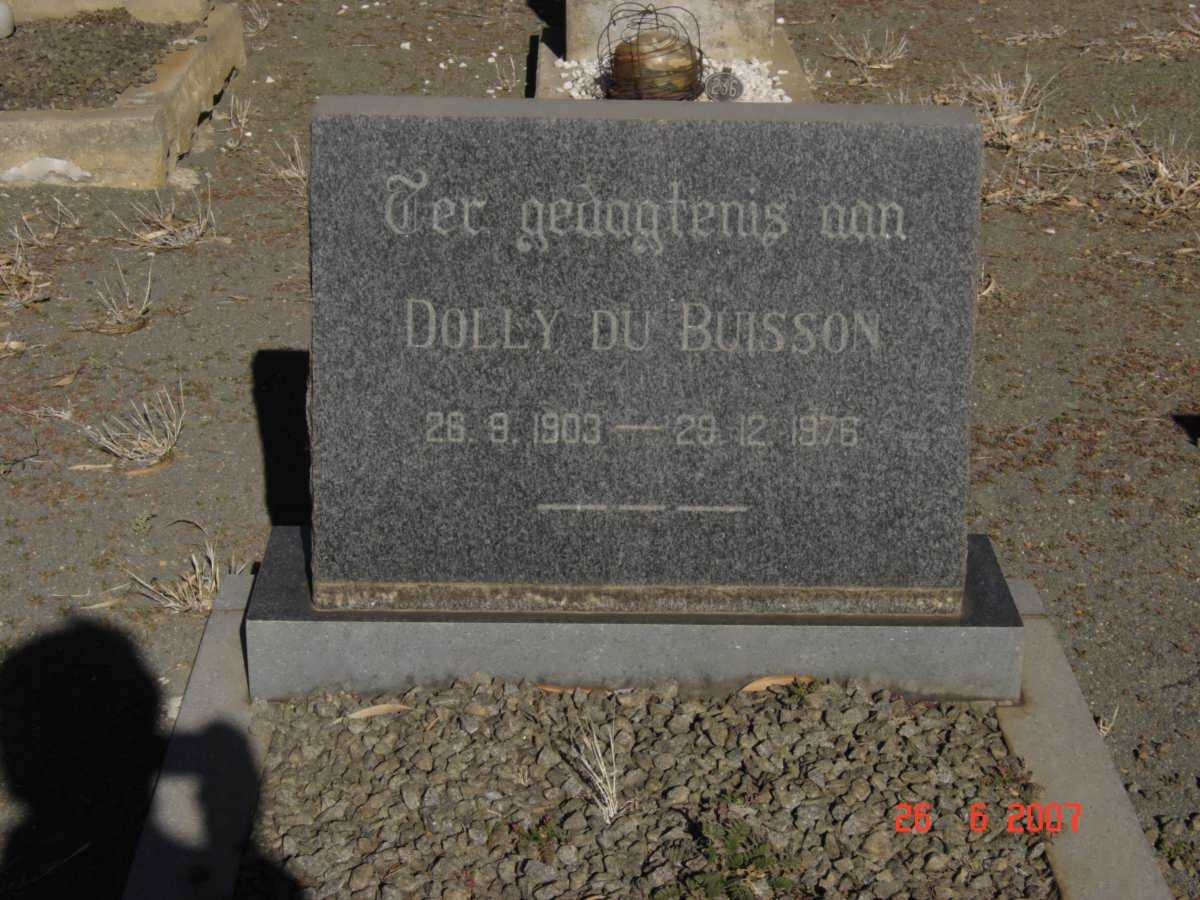 BUISSON Dolly, du 1903-1976