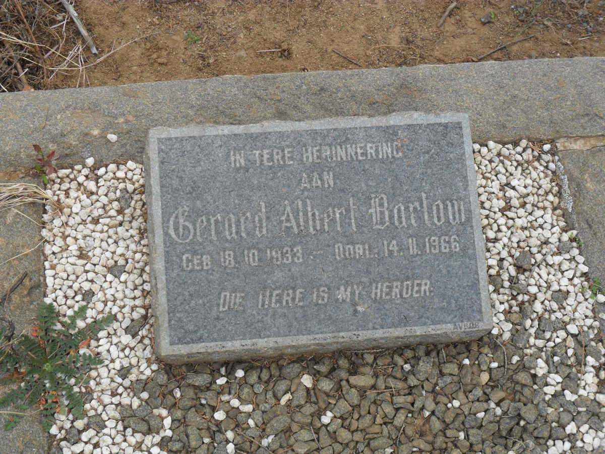 BARLOW Gerard Albert 1933-1966