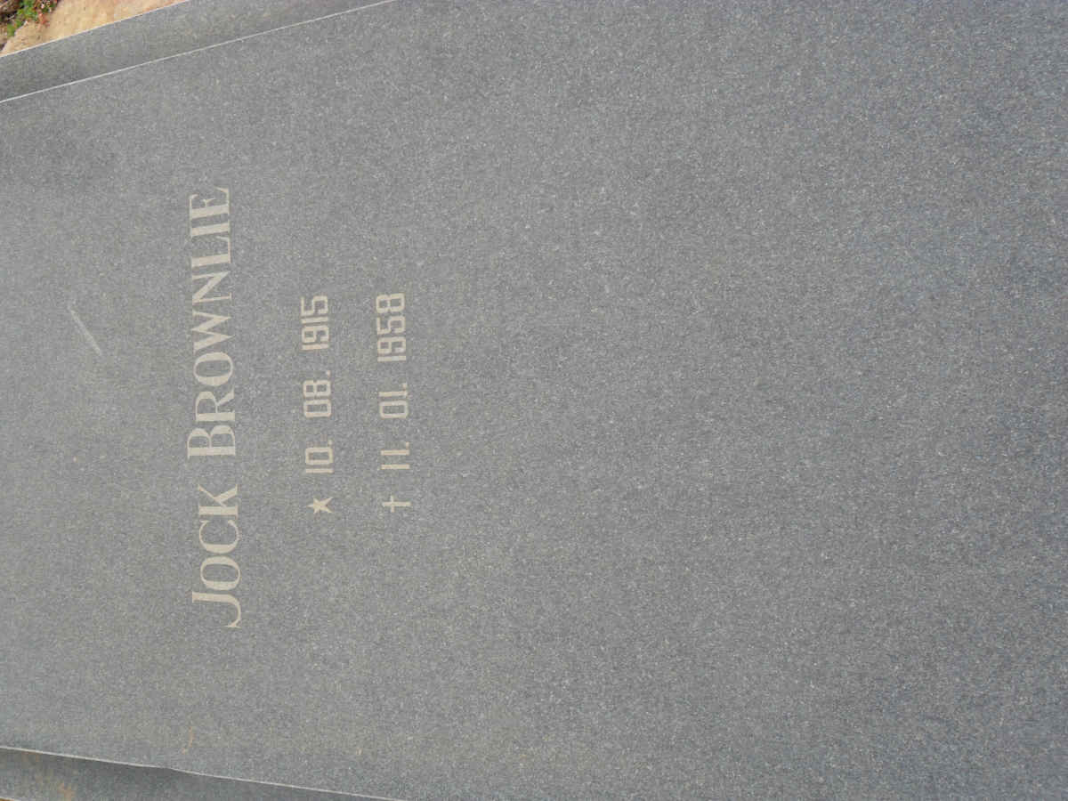 BROWNLIE Jock 1915-1958