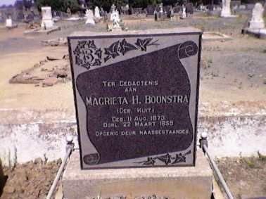 BOONSTRA Magrieta H. nee KUIT 1873-1959