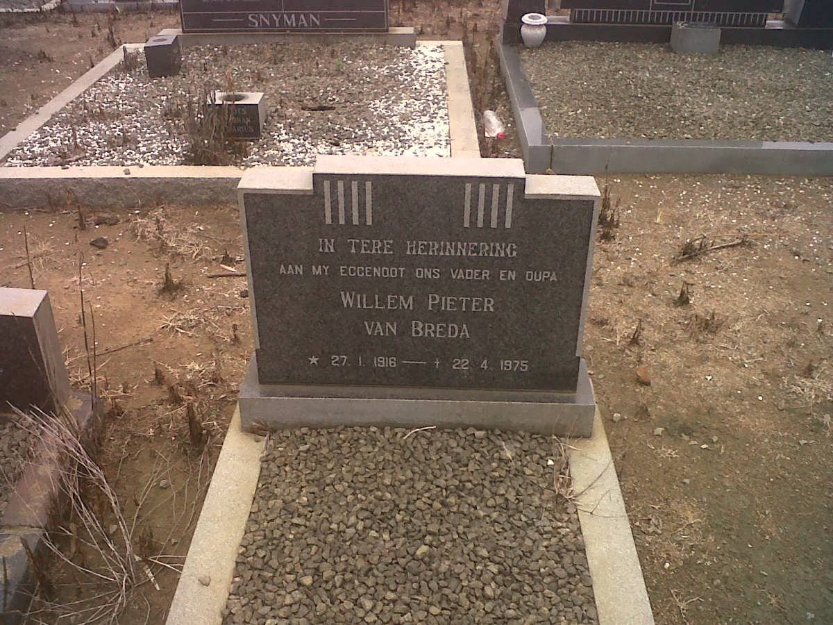 BREDA Willem Pieter, van 1916-1975