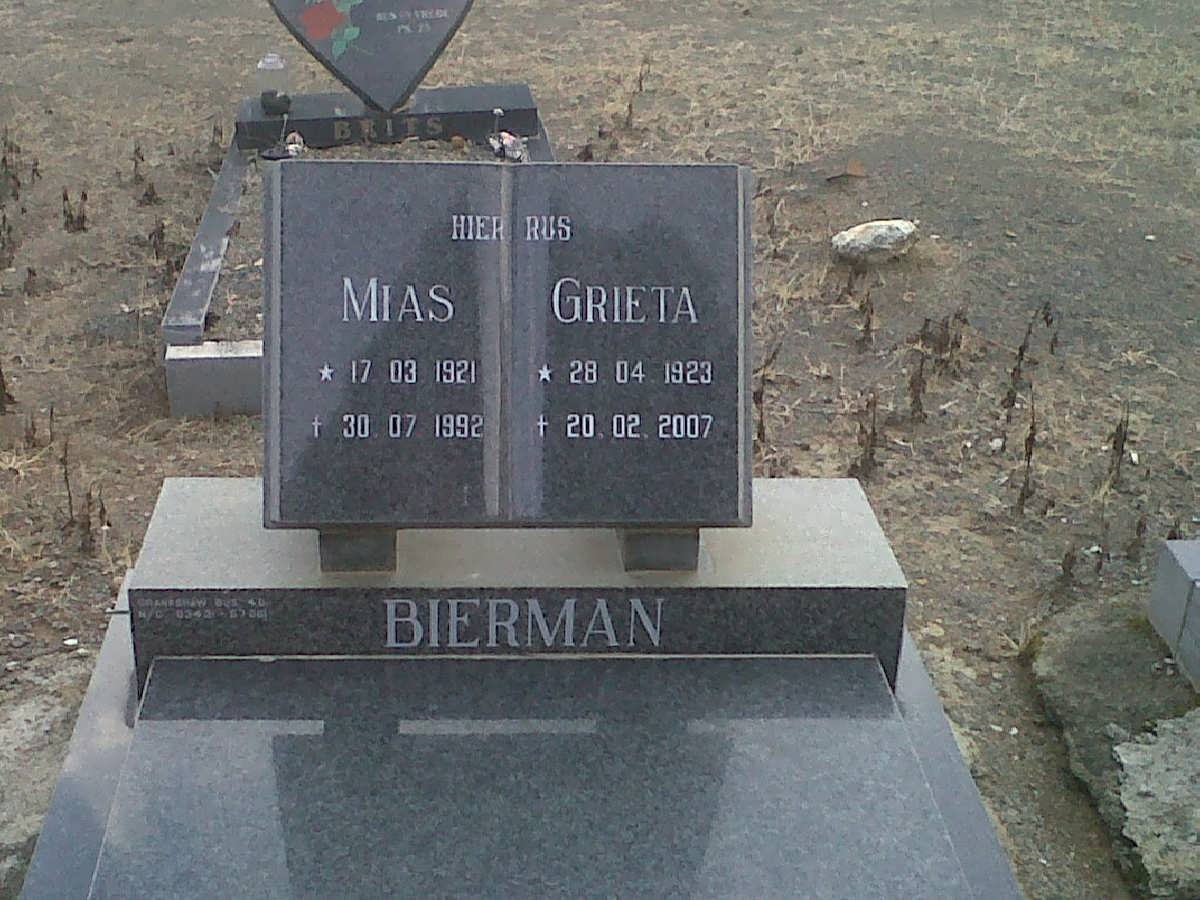 BIERMAN Mias 1921-1992 &amp; Grieta 1923-2007