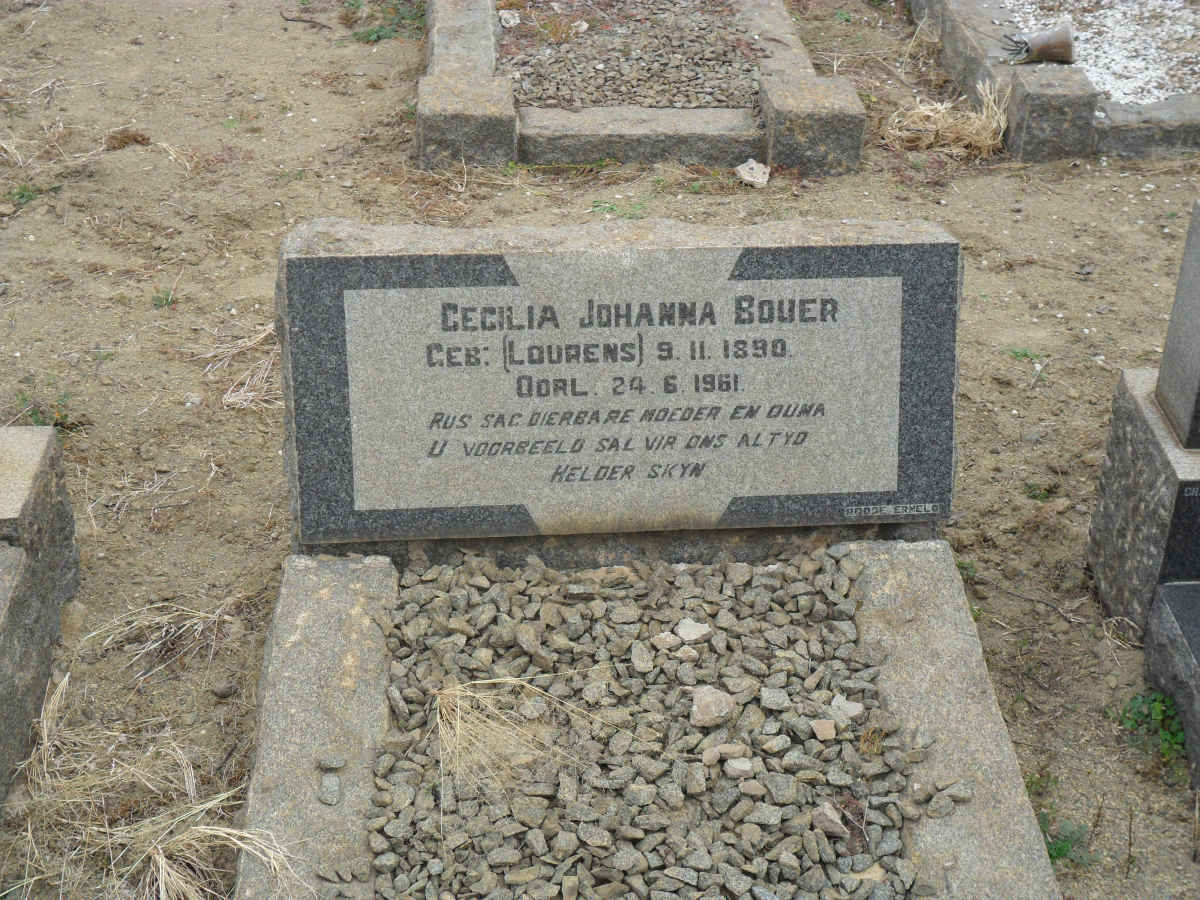 BOUER Cecilia Johanna nee LOURENS 1890-1961