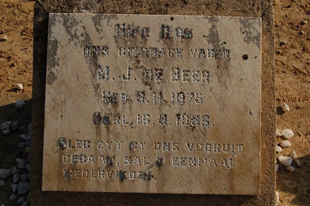 BEER M.J., de 1875-1936