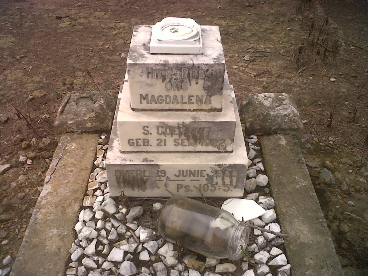 COETZER Magdalena S. 1922-1923
