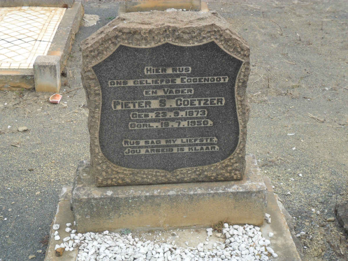 COETZER Pieter S. 1873-1950