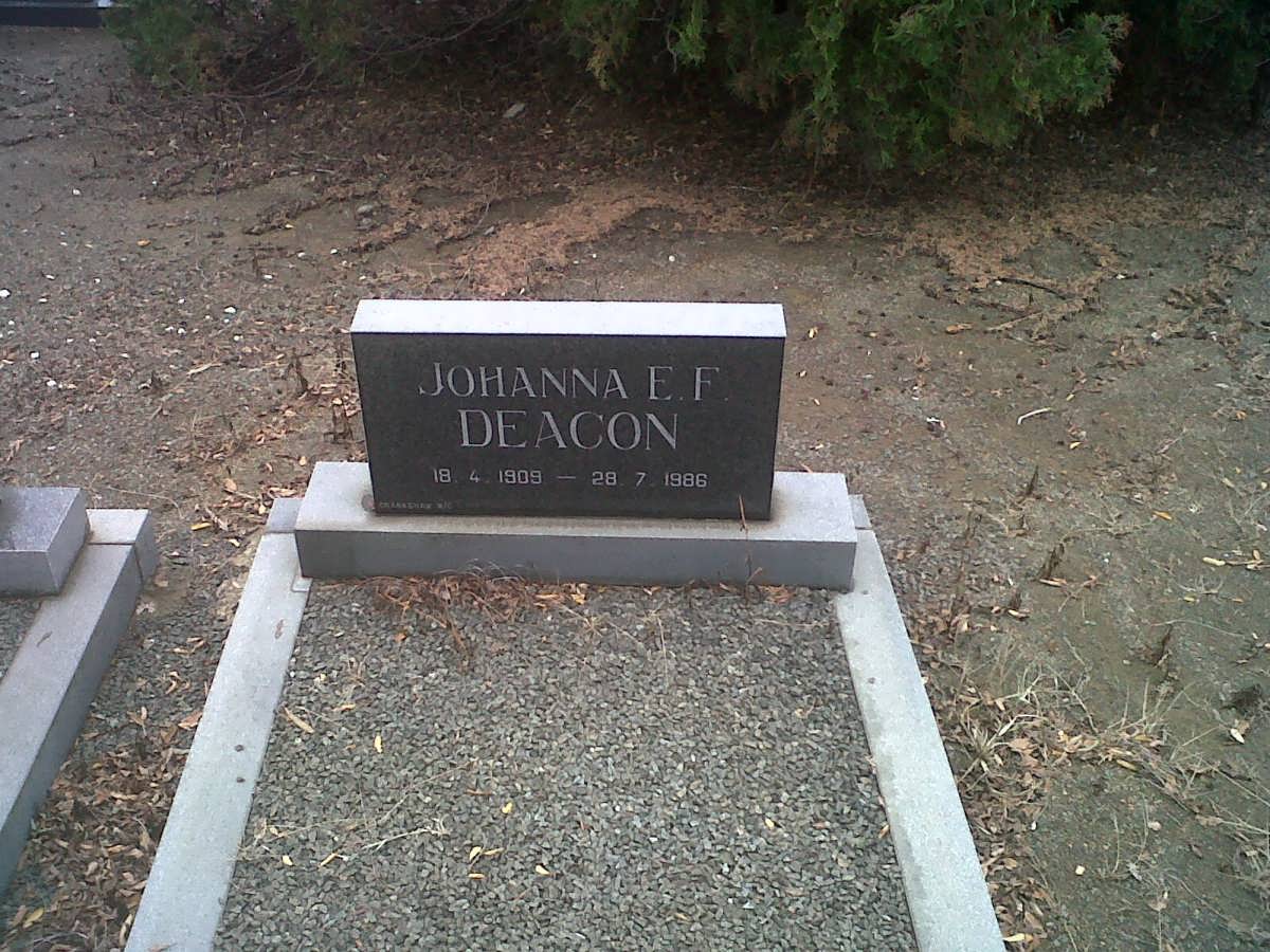 DEACON Johanna E.F. 1909-1986
