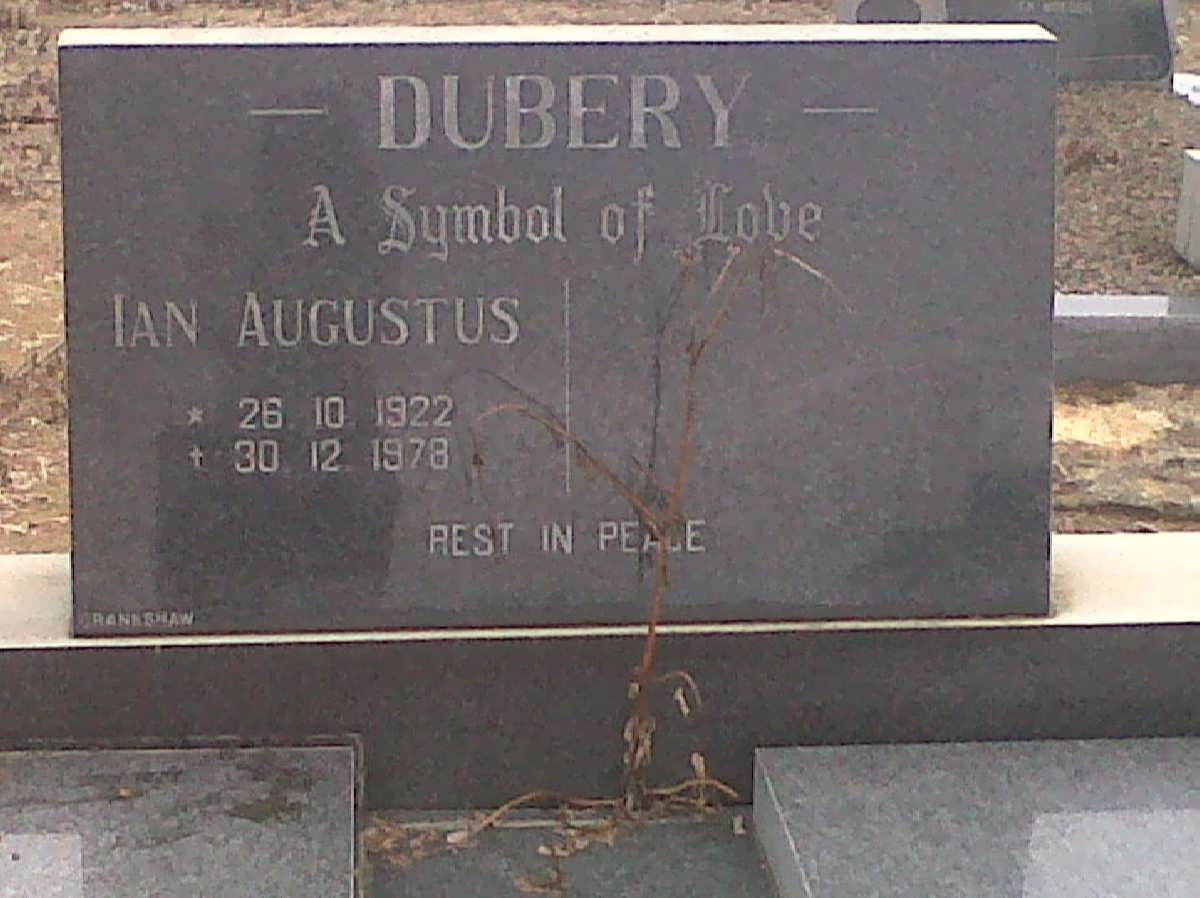 DUBERY Ian Augustus 1922-1978