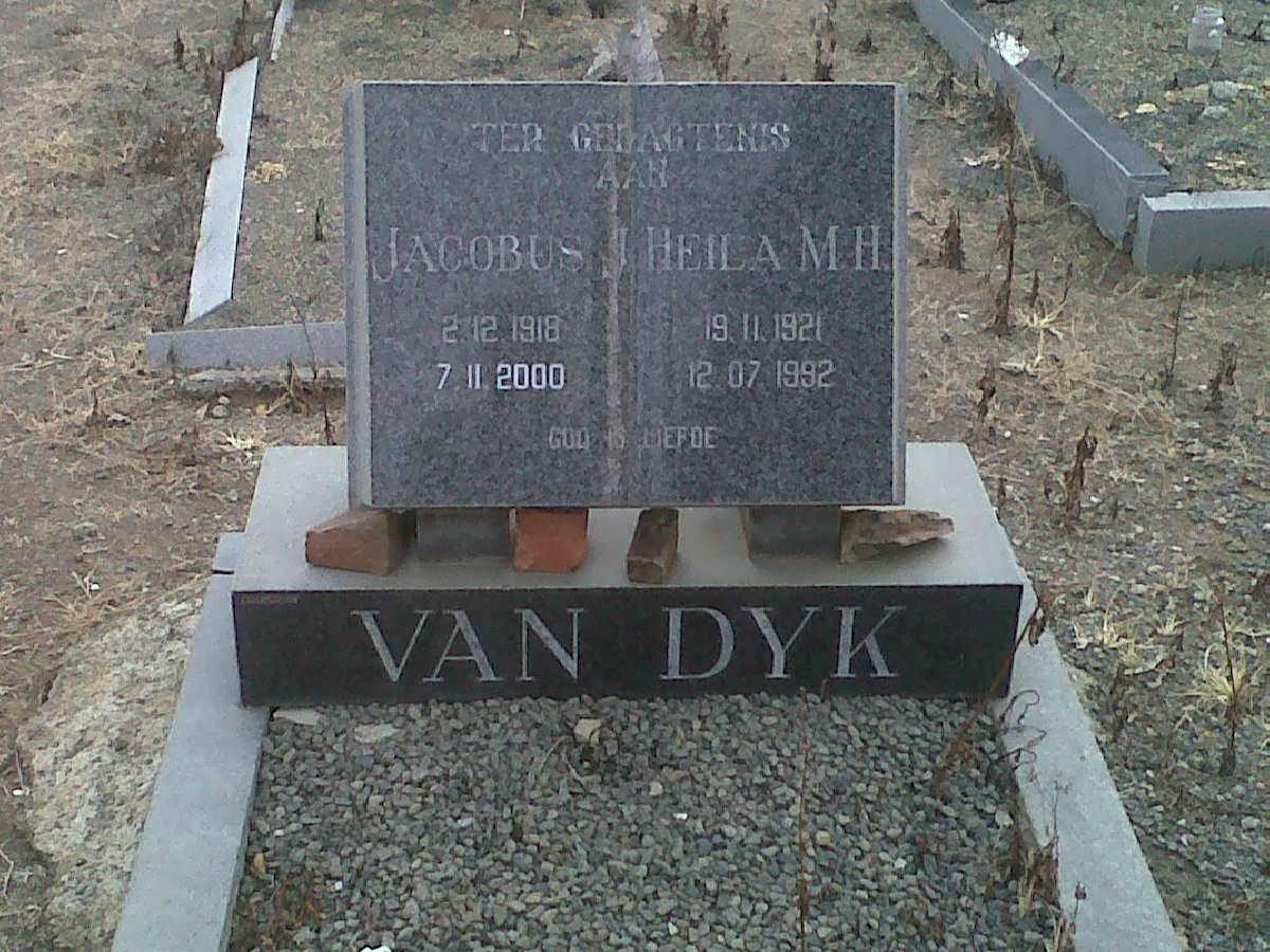 DYK Jacobus J., van 1918-2000 &amp; Heila M.H. 1921-1992