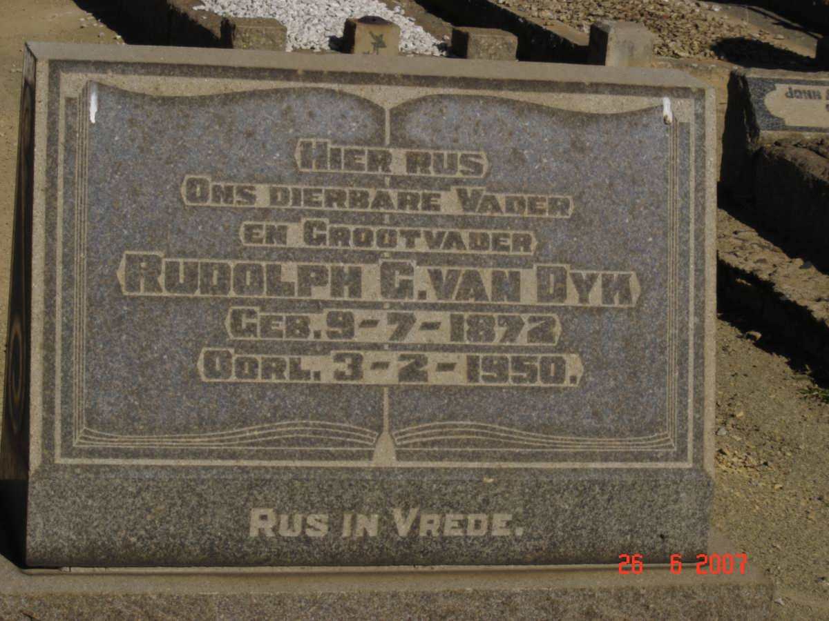 DYK Rudolph G., van 1872-1950