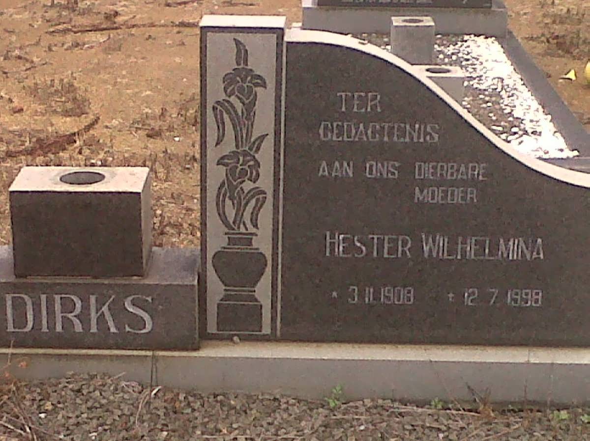DIRKS Hester Wilhelmina 1908-1998