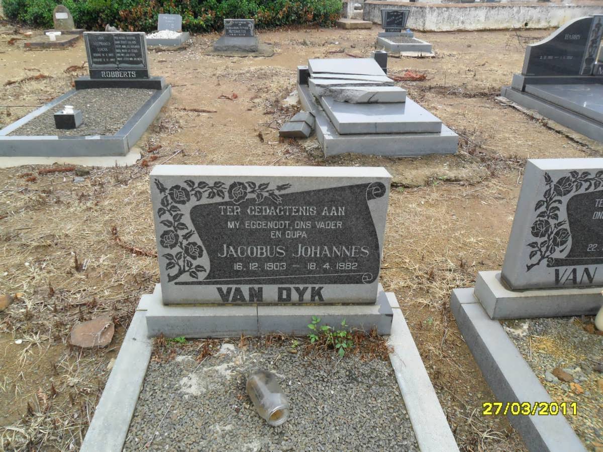 DYK Jacobus Johannes, van 1903-1982