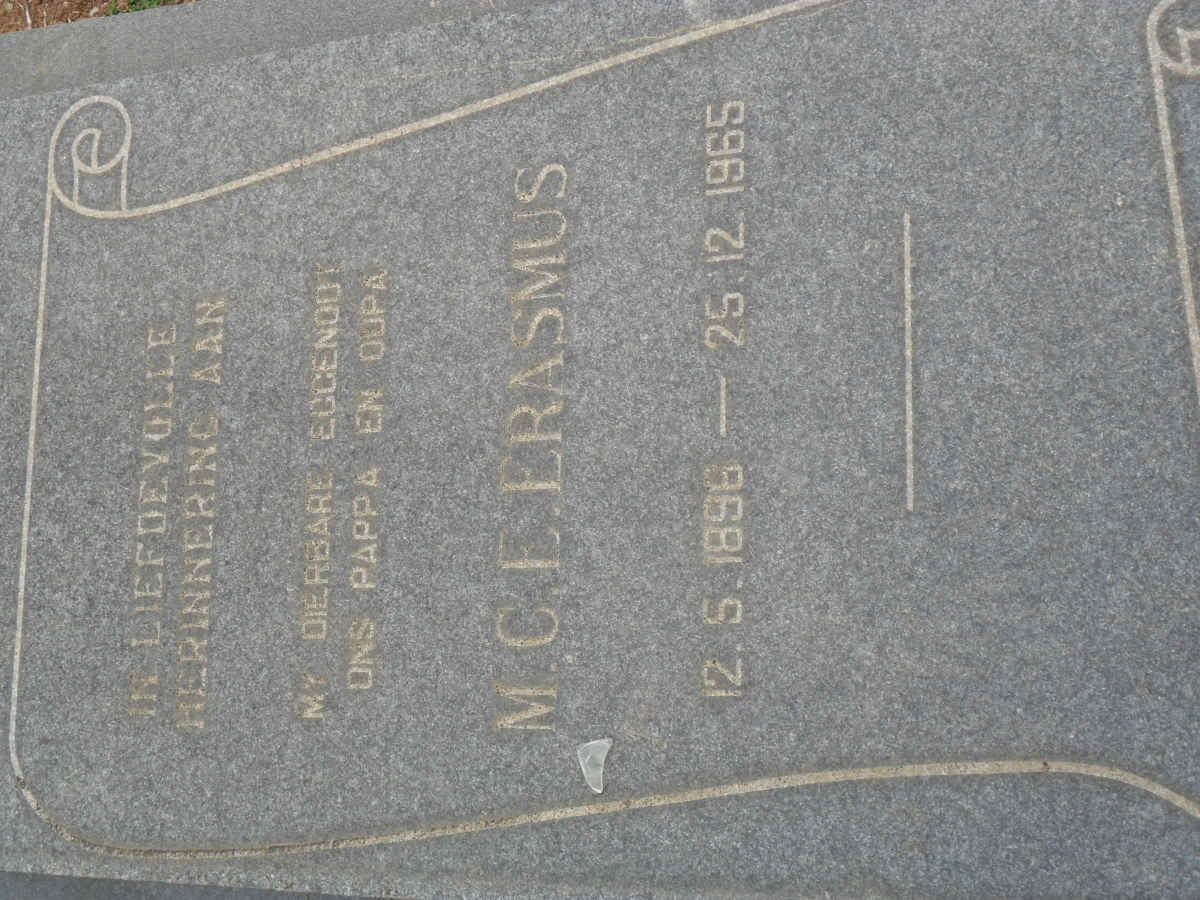 ERASMUS M.C.E. 1896-1965