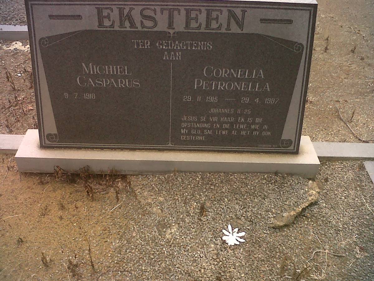 EKSTEEN Michiel Casparus 1918- &amp; Cornelia Petronella 1915-1987
