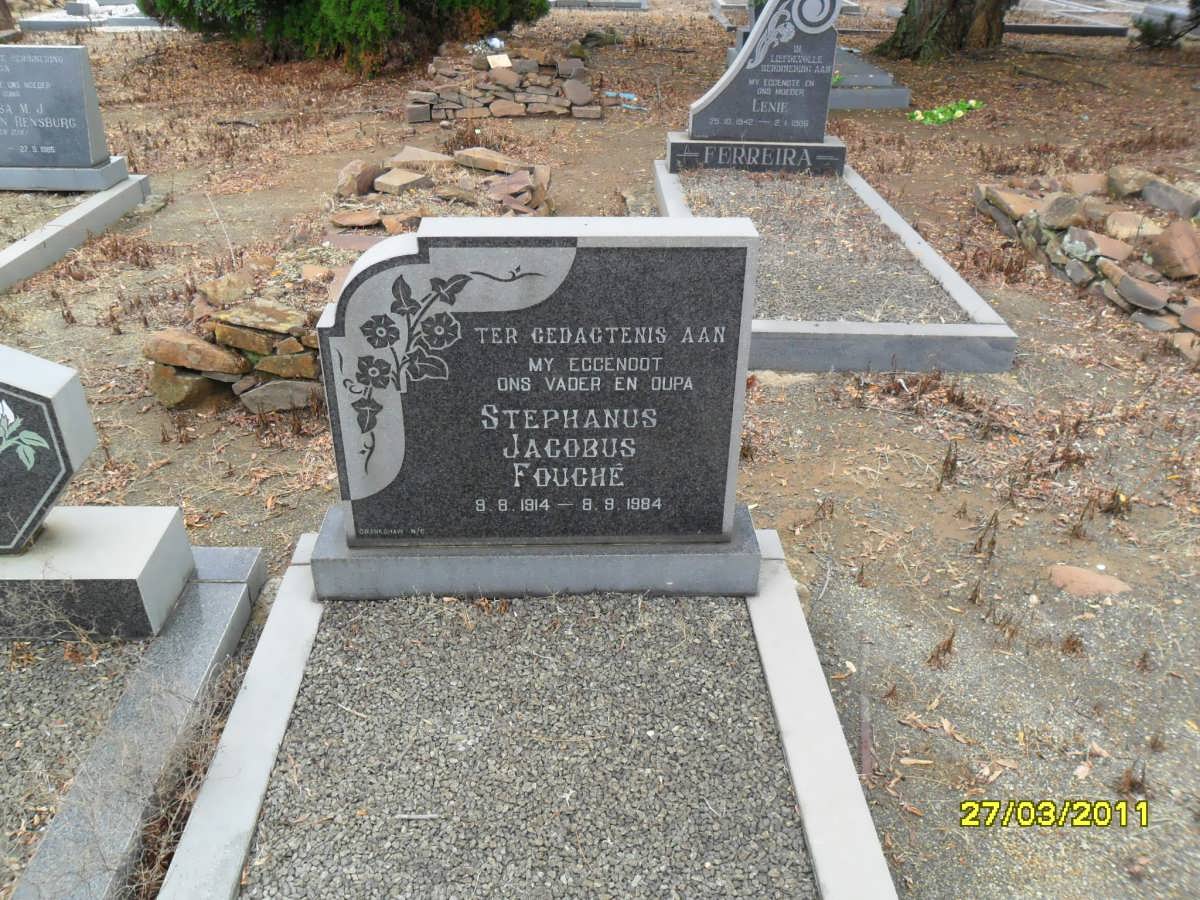 FOUCHÉ Stephanus Jacobus 1914-1984
