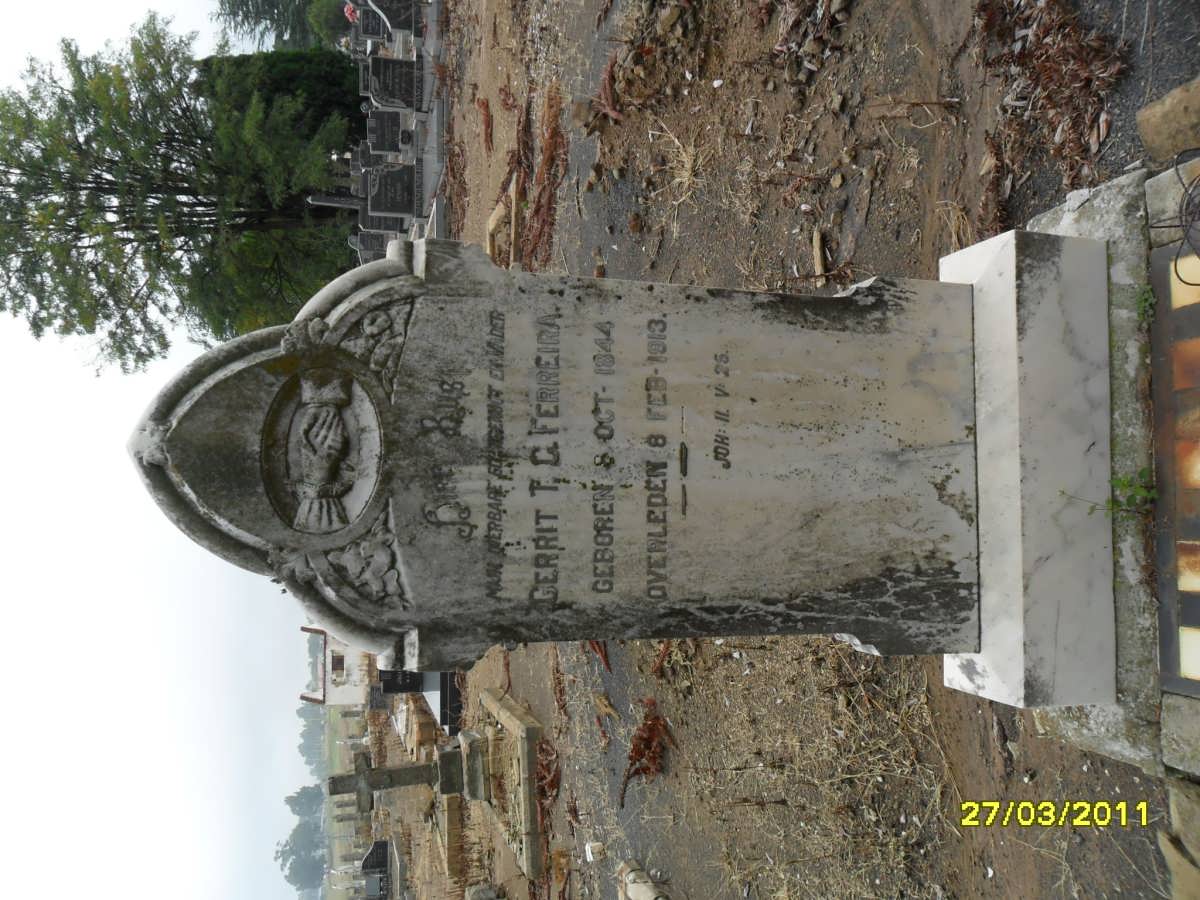 FERREIRA Gerrit T.G. 1844-1913