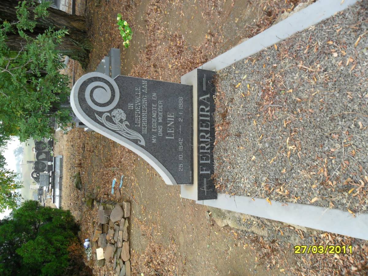 FERREIRA Lenie 1942-1988