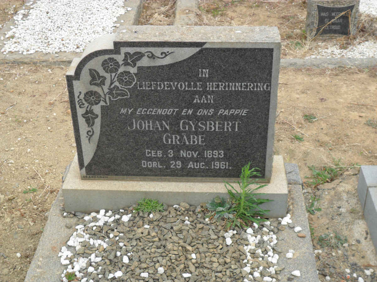 GRABE Johan Gysbert 1893-1961