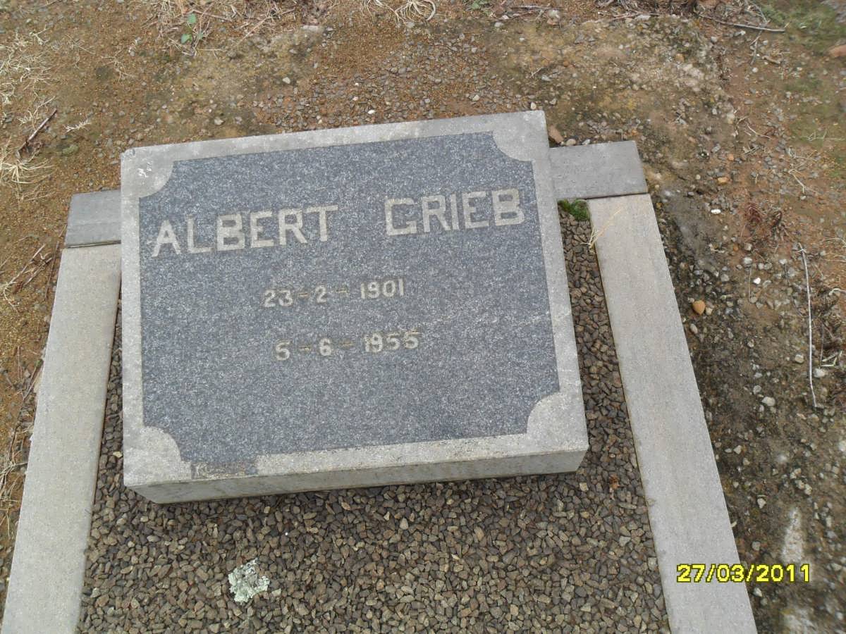 GRIEB Albert 1901-1955