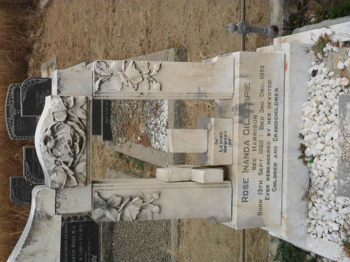 GILLESPIE Rose Inanda nee HARRISON 1868-1955