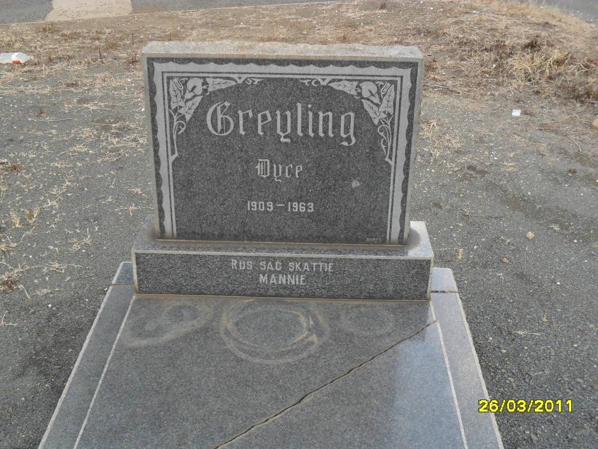 GREYLING Dyce 1909-1963