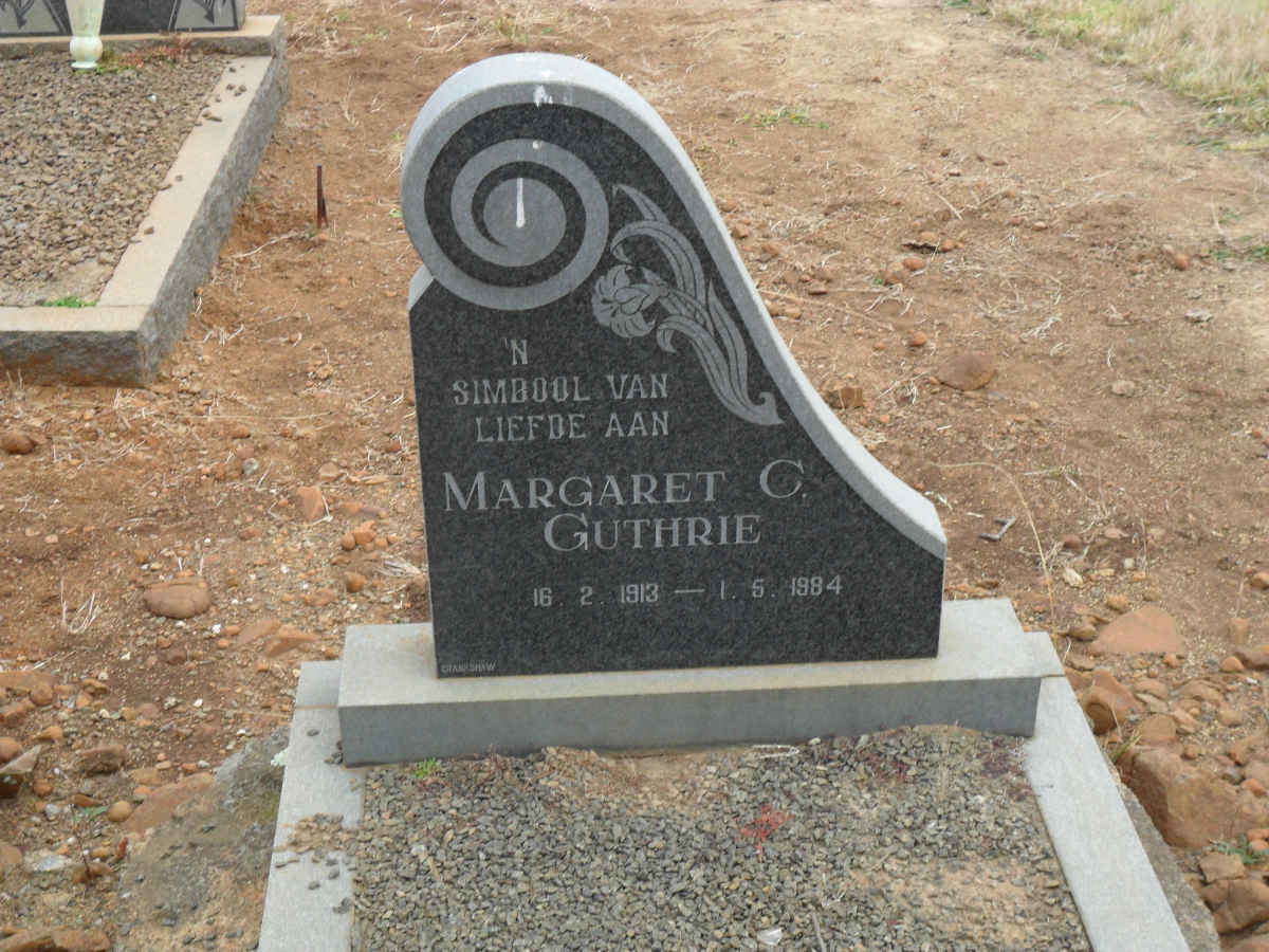 GUTHRIE Margaret C. 1913-1984