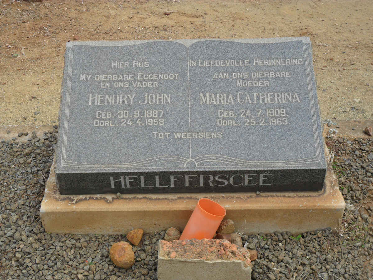 HELLFERSCEË Hendry John 1887-1958 &amp; Maria Catherine 1909-1963