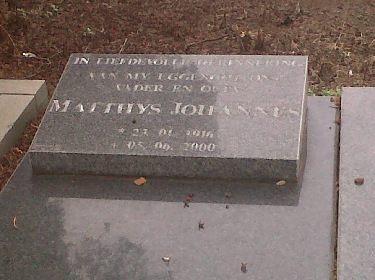 HURTER Matthys Johannes 1916-2000