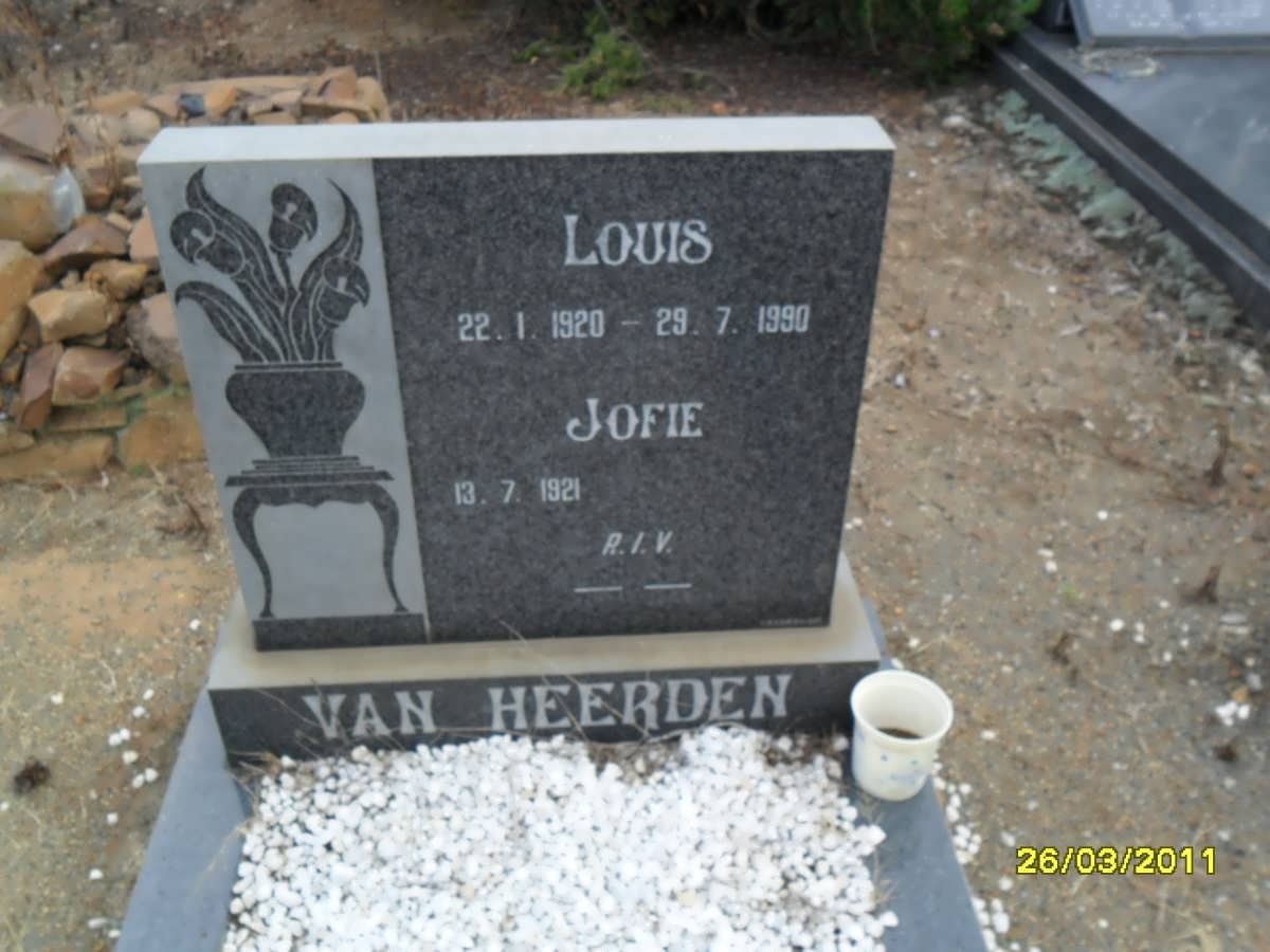 HEERDEN Louis, van 1920-1990 &amp; Jofie 1921-